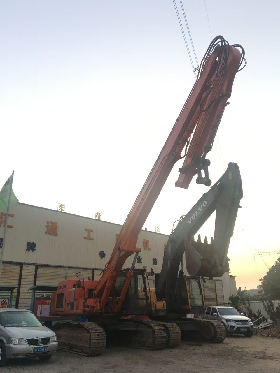 挖掘機(jī)打樁臂、打樁臂、打樁錘、挖掘機(jī)打樁臂廠家